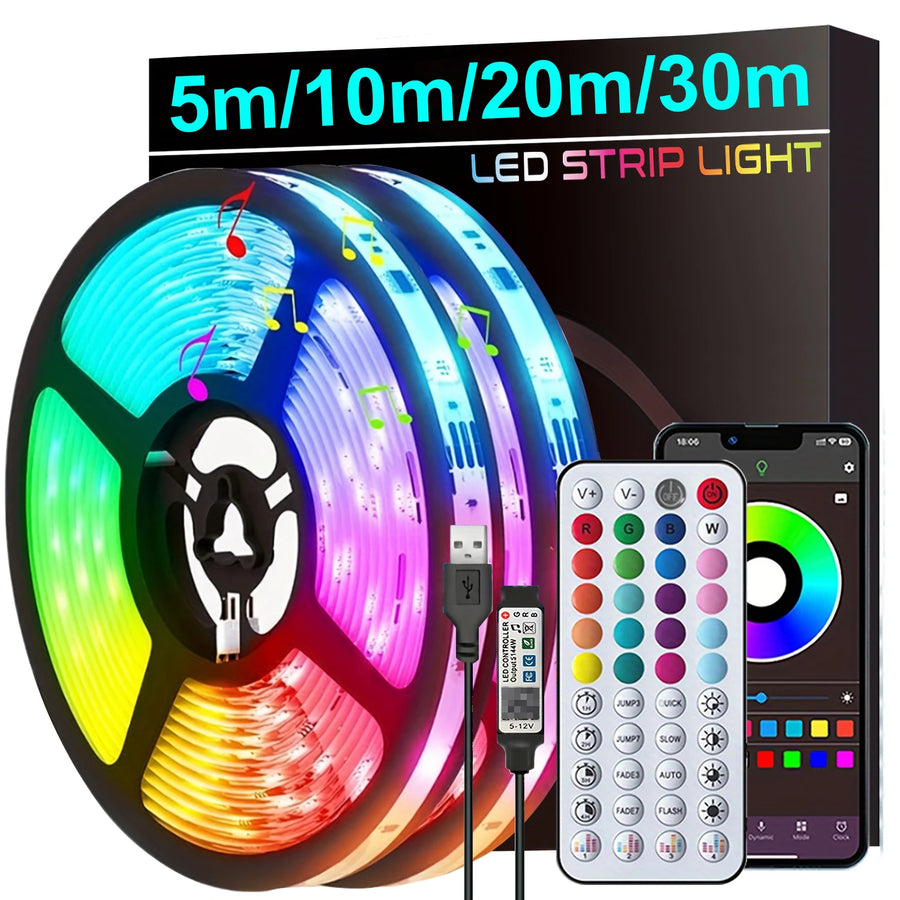 Tira de Luces LED con Música y Control por App
