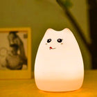 Luz Nocturna LED Táctil de Silicona para Bebés