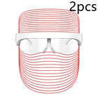Máscara LED 7 Colores Terapia Luz Roja