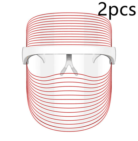 Máscara LED 7 Colores Terapia Luz Roja