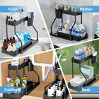 Organizador de 2 niveles extraíble para cocina y baño