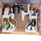 Organizador de 2 niveles extraíble para cocina y baño