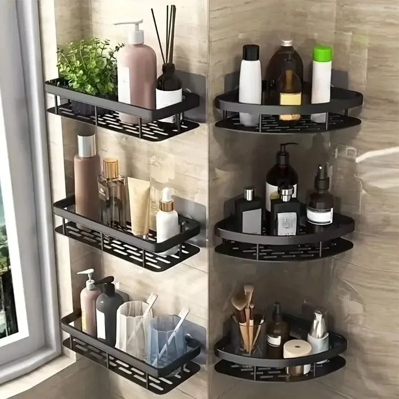 Estante Esquinero de Baño Sin Taladro