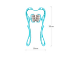 Rodillo Masajeador de Cuello Manual 6 Ruedas
