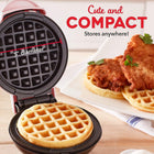 Mini Wafflera Eléctrica Compacta — Waffles en 3 Minutos